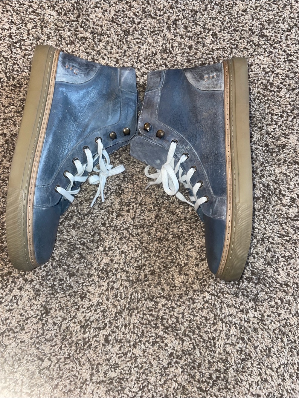 BED|STU Roan Leather Macc II 2 High Mid Top Sneaker Grey Sz 11. NWOT - Picture 8 of 16